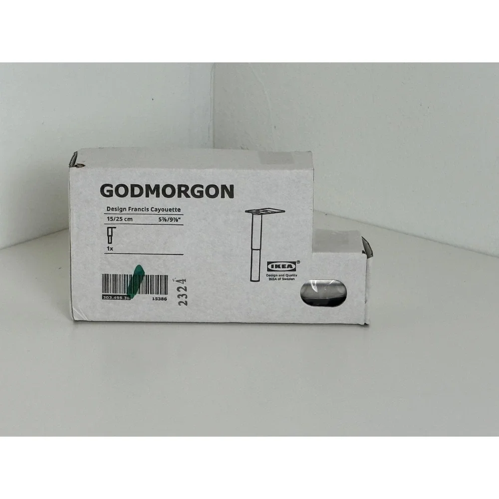IKEA GODMORGON Adjustable Leg 15/25 cm 303.498.38 Chrome NEW